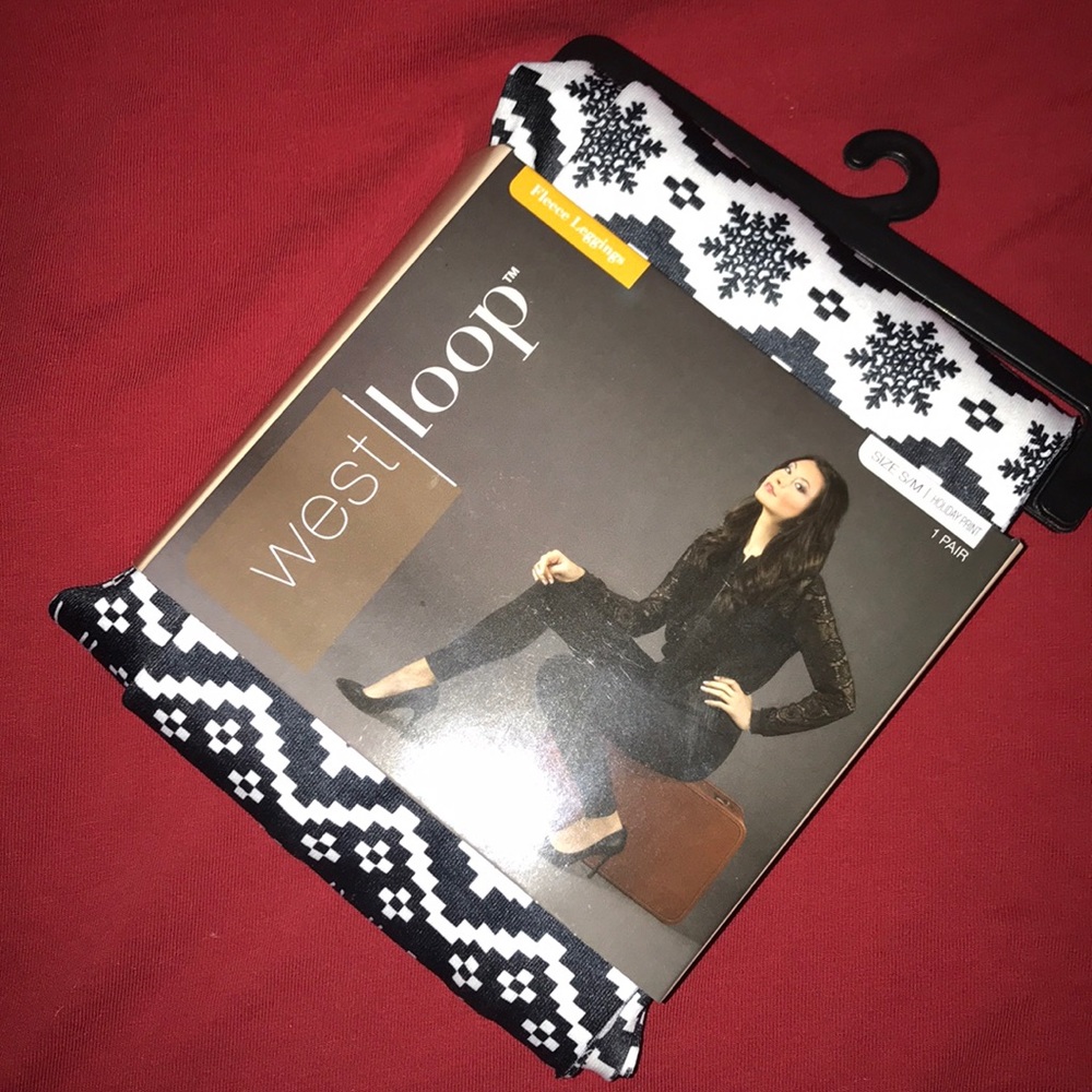 West loop holiday leggings